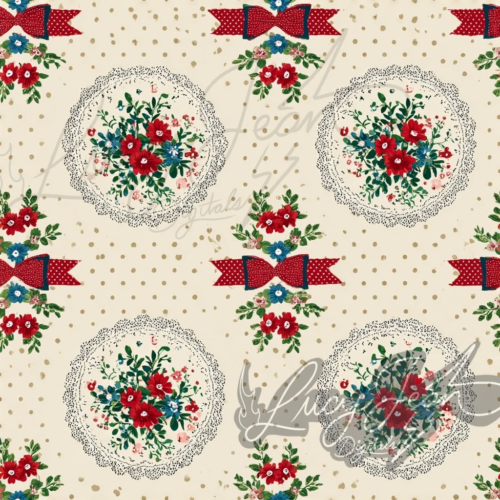 Americana embroidery Seamless File- 2026