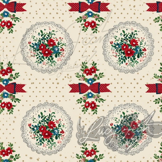Americana embroidery Seamless File- 2026