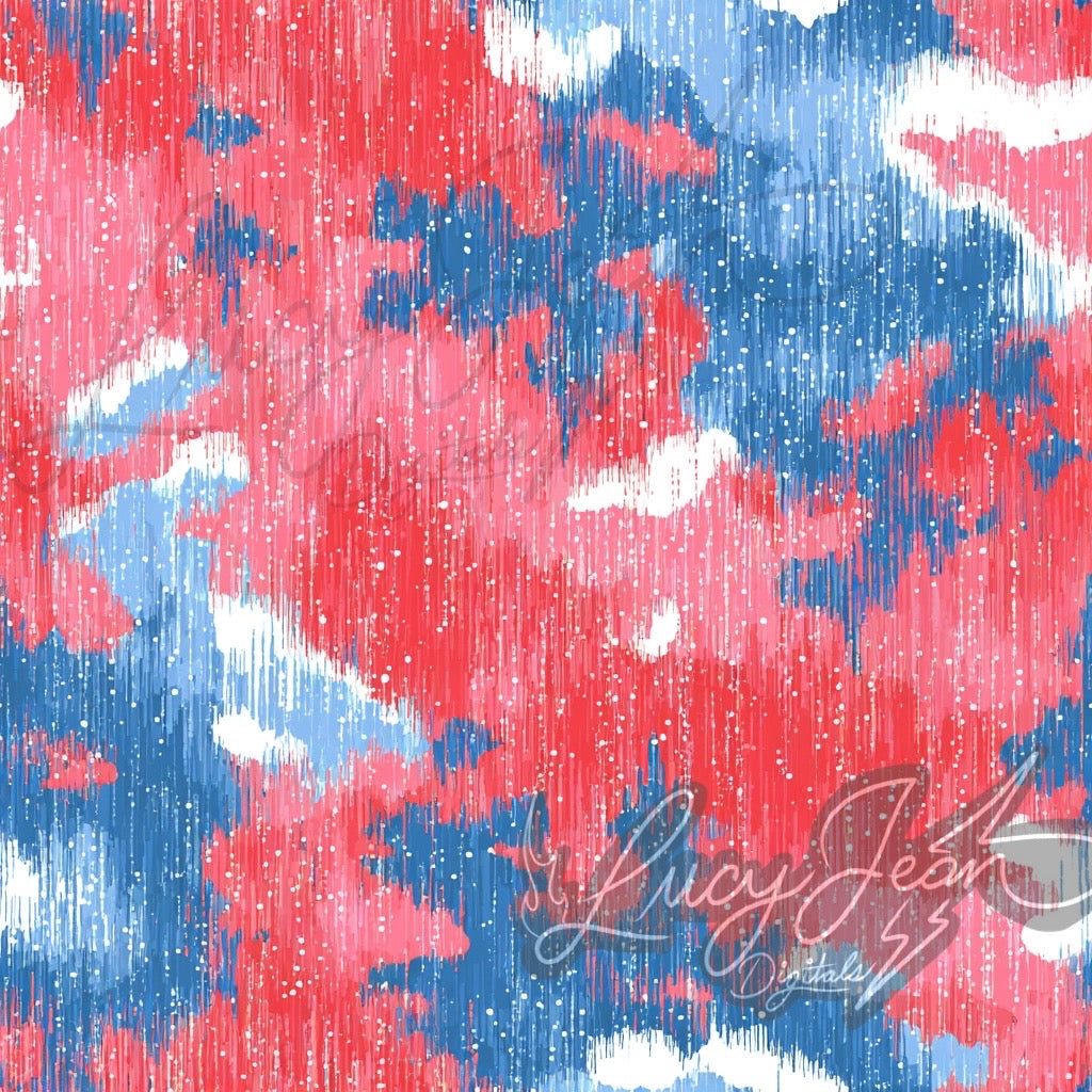 Glitter light red white and blue camo Seamless File- 2026