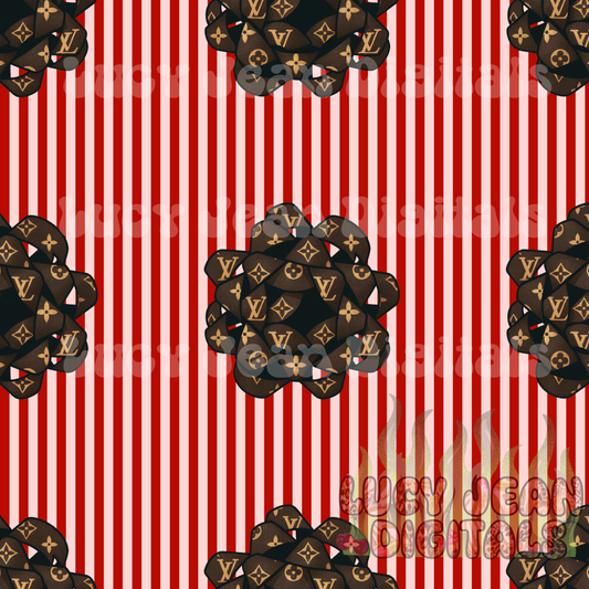 Boujee Bows Christmas Stripes red Seamless File
