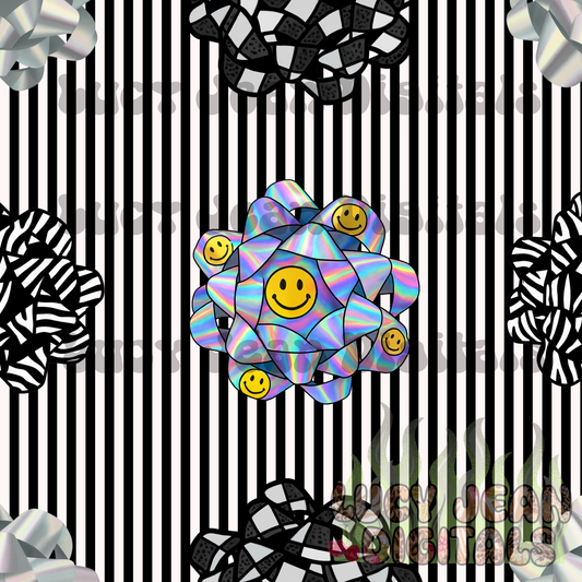 retro Bows Christmas stripes Seamless File