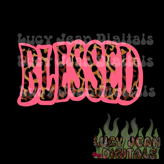Pink Blessed PNG
