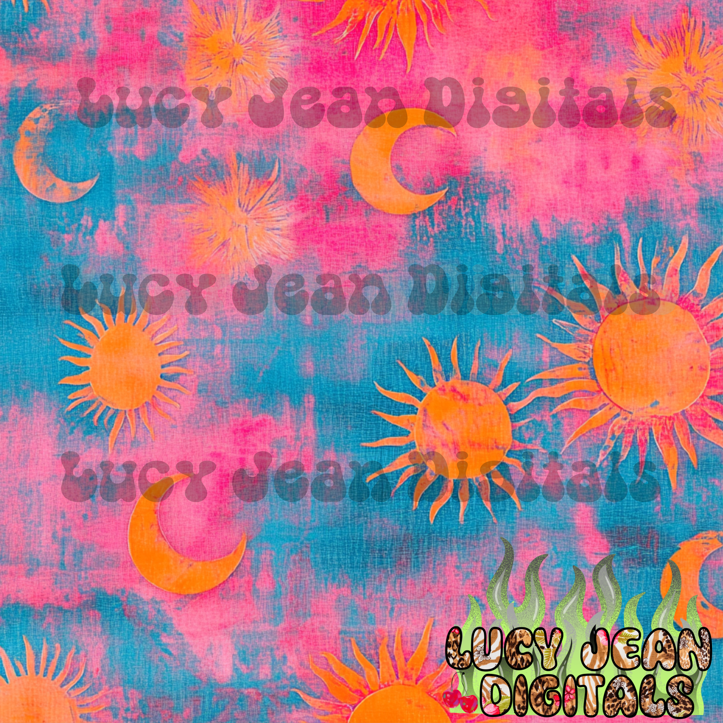 Celestial tie dye Seamless File