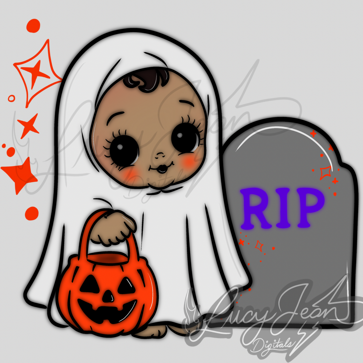 Halloween ghost Kewpie PNG -2026