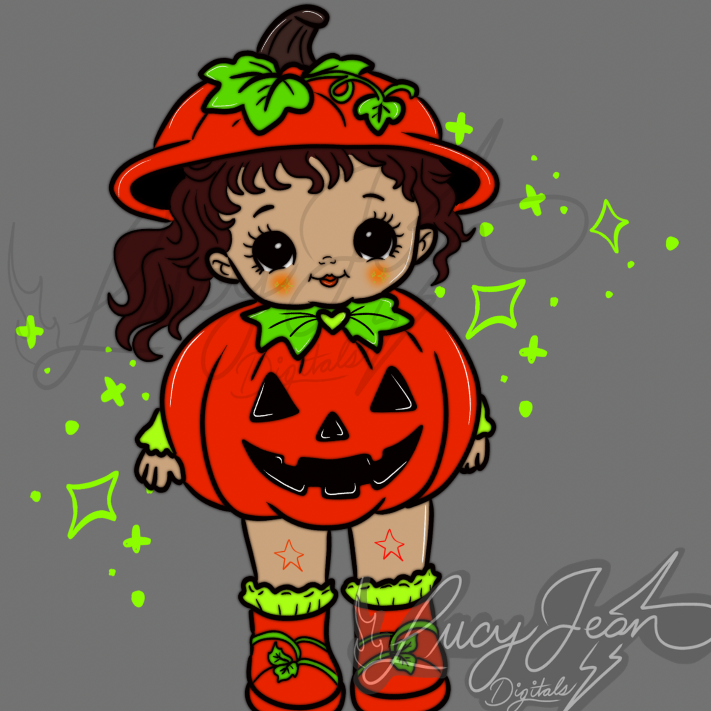 Halloween pumpkin Kewpie PNG -2026