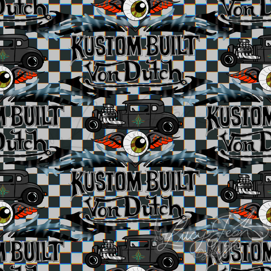 Y2K hot rod checkered Seamless File-2026