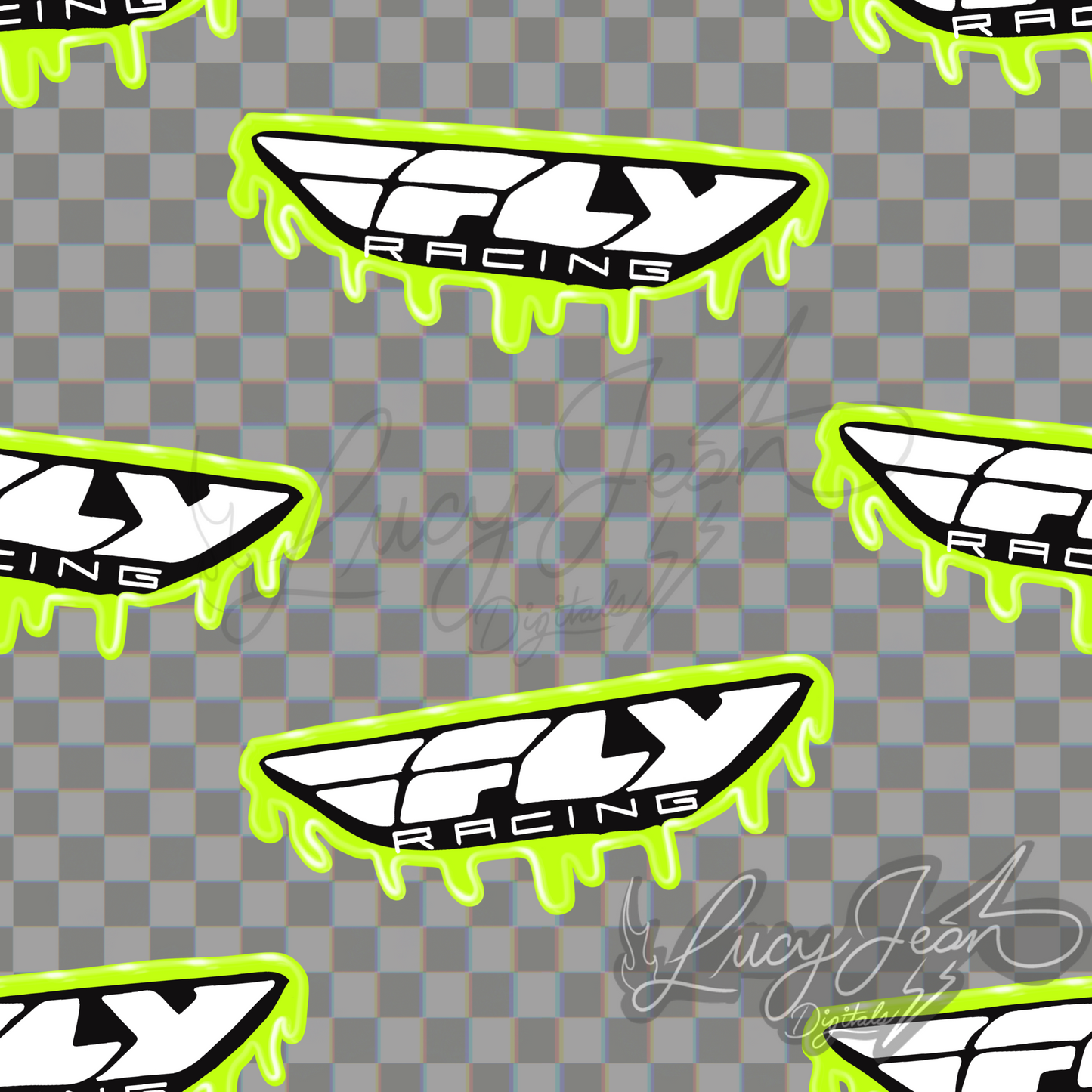 Lime green drippy moto brand seamless file-2026