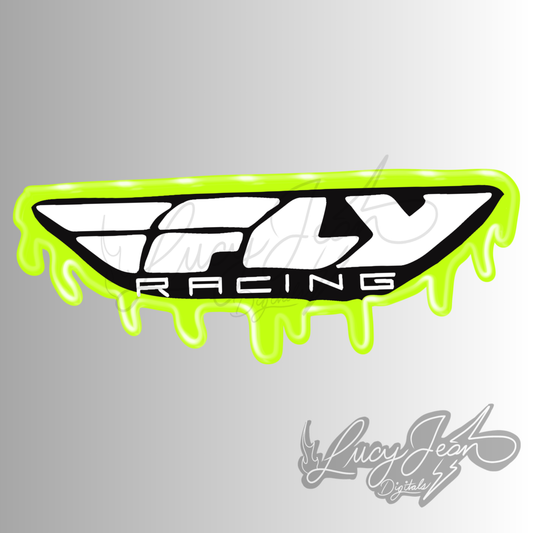 Lime green drippy moto brand PNG-2026