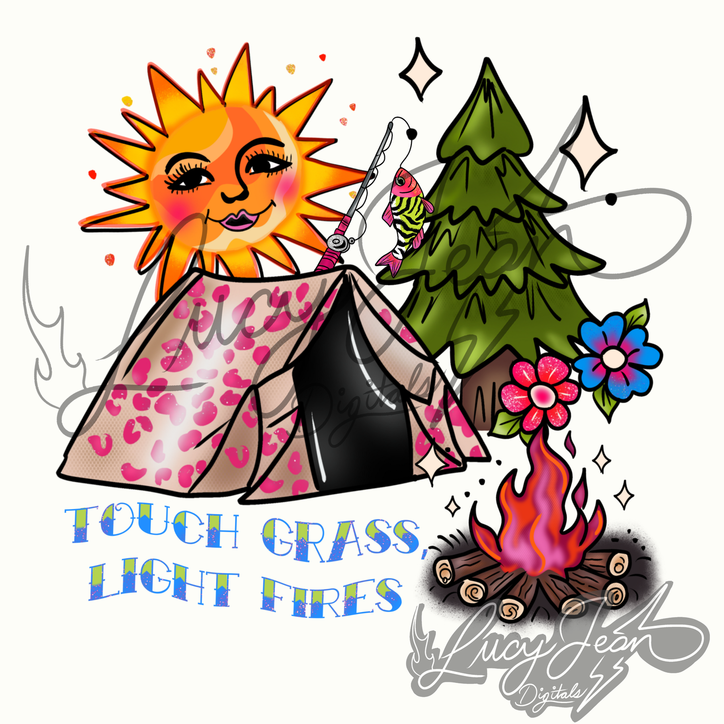 Touch Grass PNG- 2026