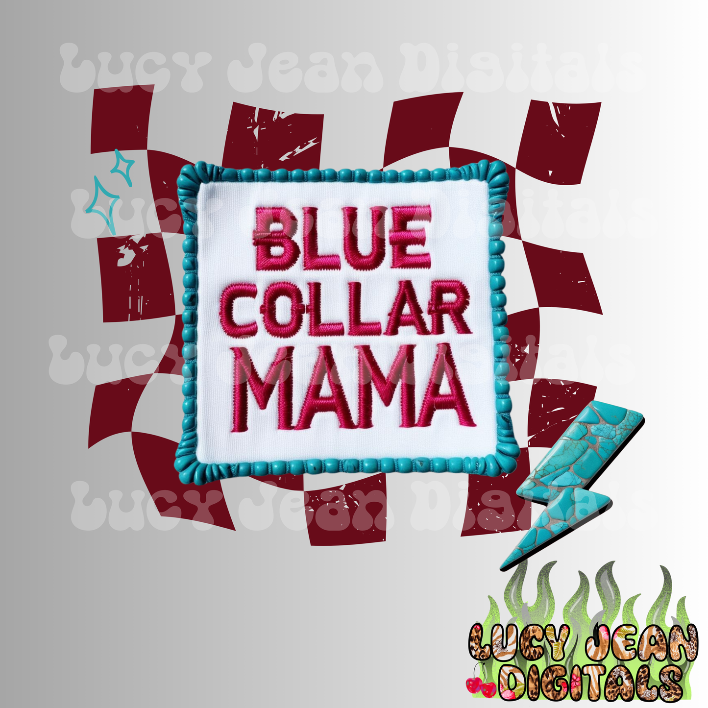 Mothers Day Blue Collar png & file