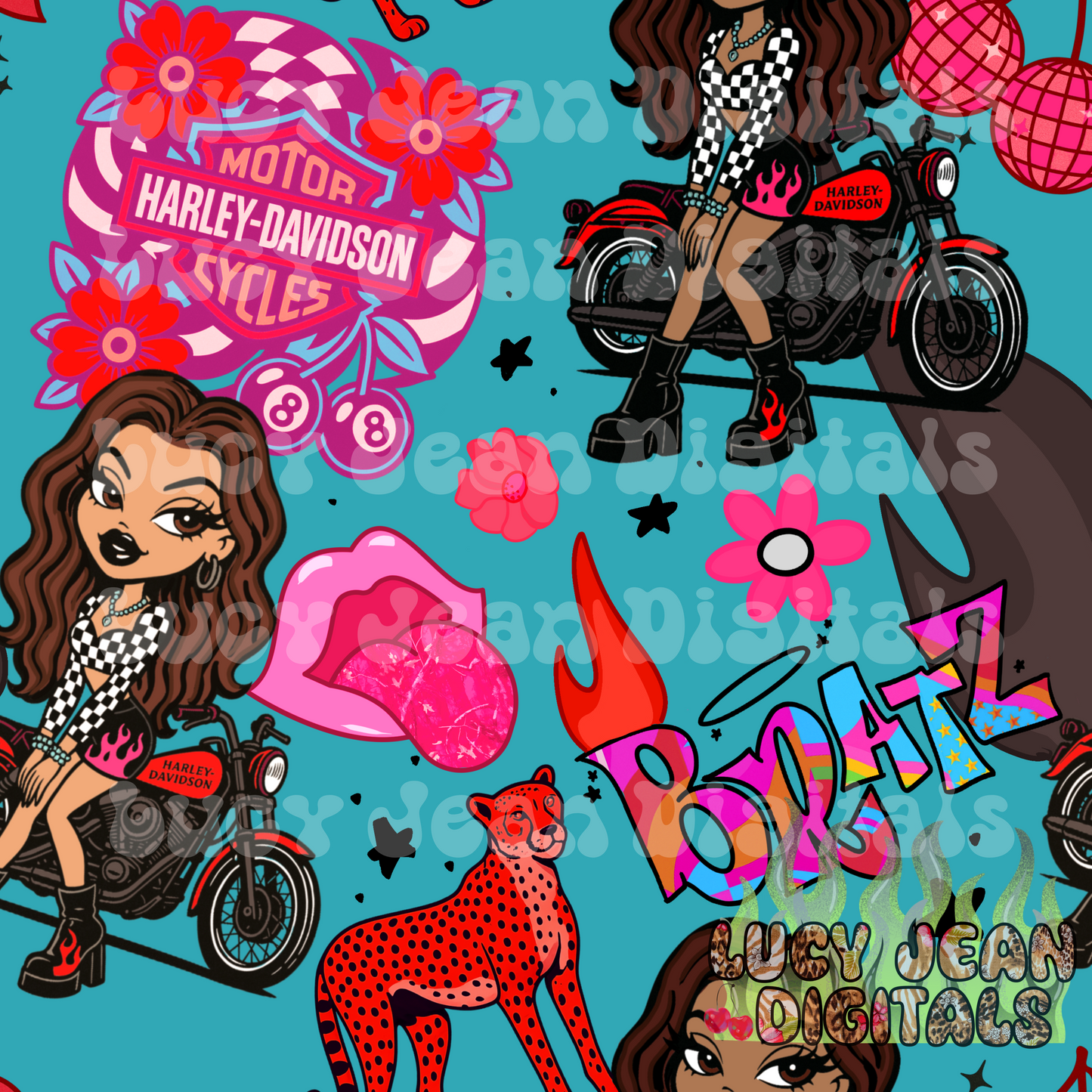 Hd Motorcycle X Doll Seamless File