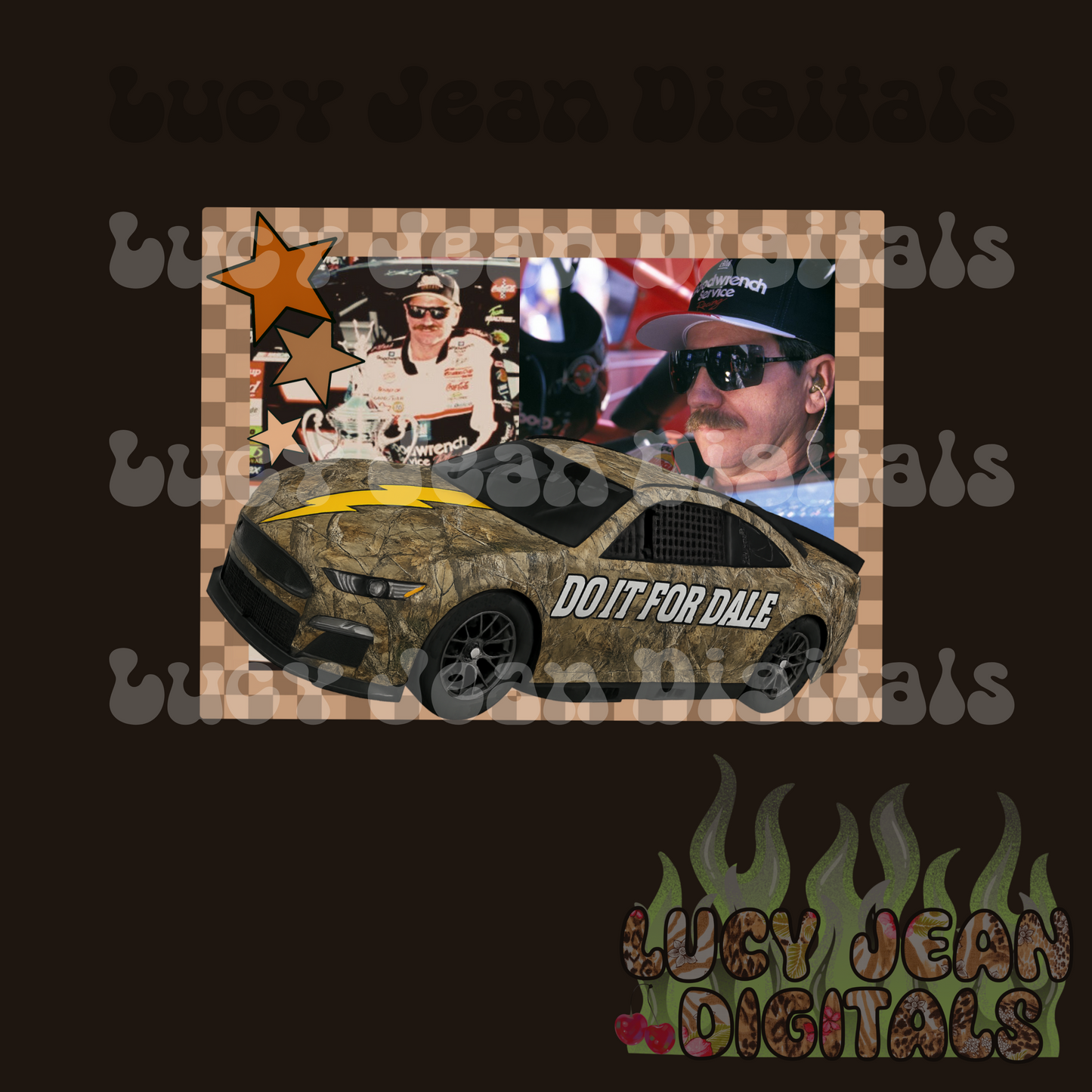 Dale Camo Race car PNG