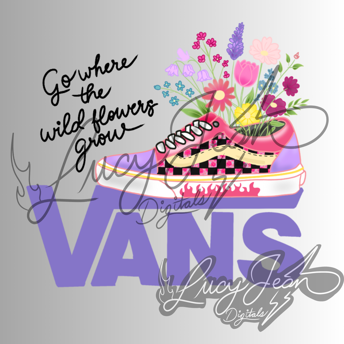 Wildflower sneakers PNG- 2026