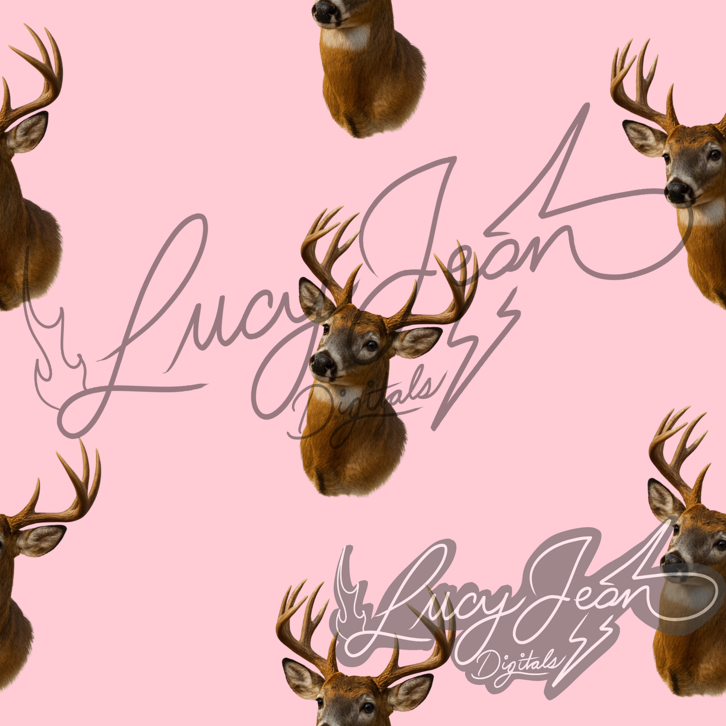 Deer pale pink Seamless File- 2026