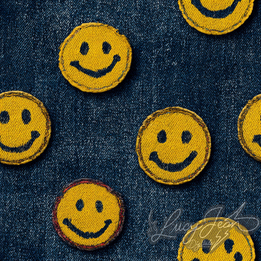 Denim yellow smileys Seamless File-2026