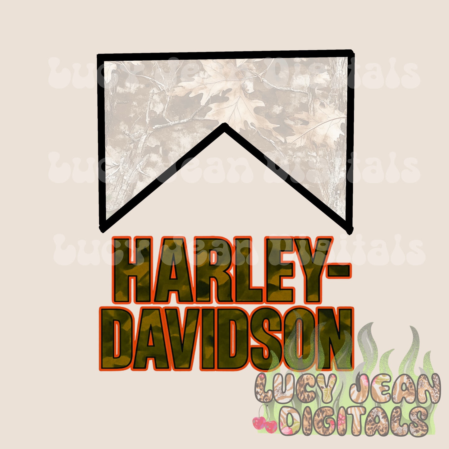 Cigarette box orange Camo HD Motorcycle PNG