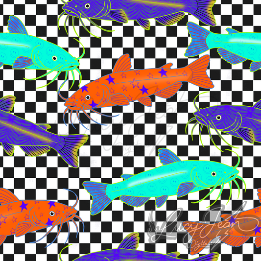 Catfish checkered Seamless File-2026
