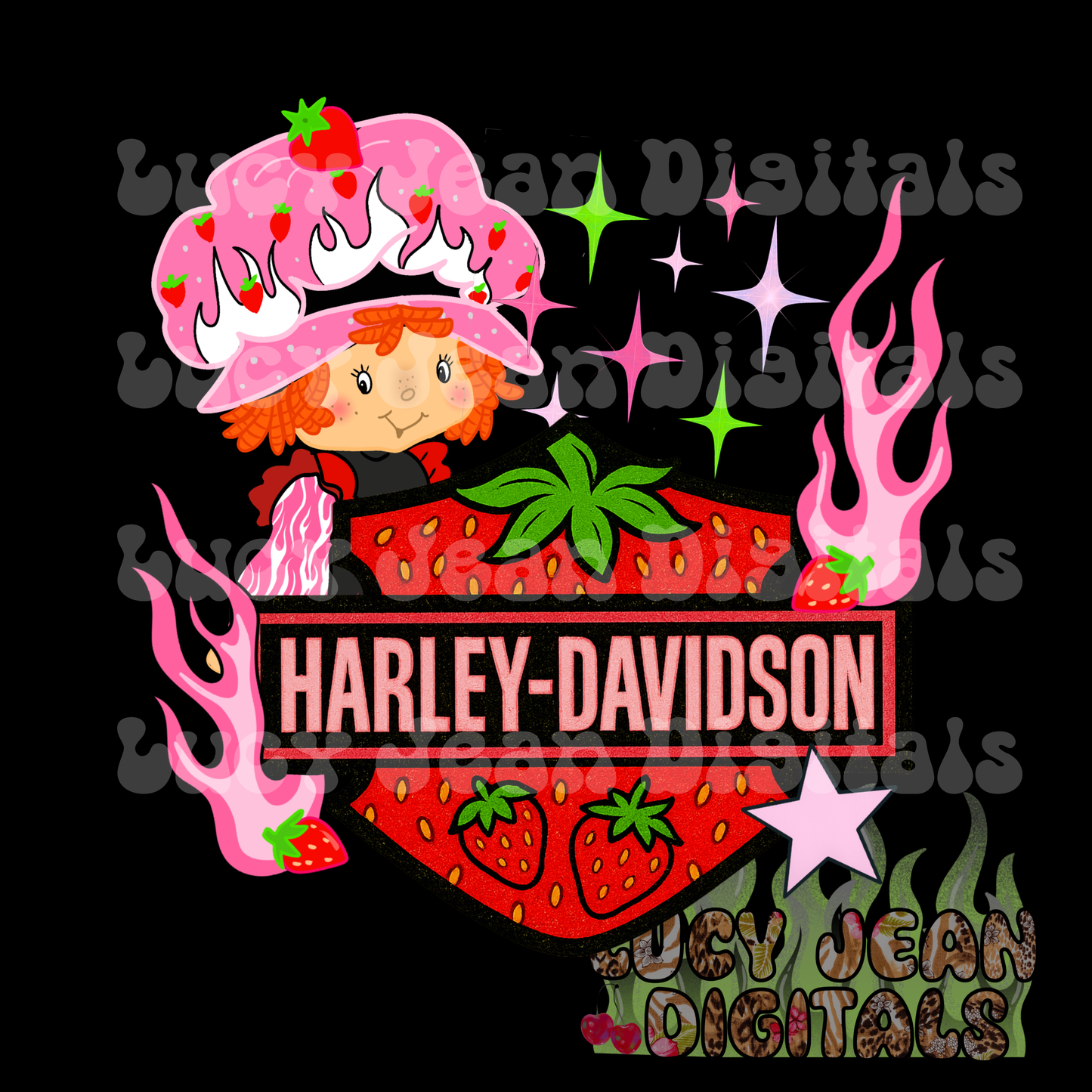 Strawberry Moto HD Mash up PNG