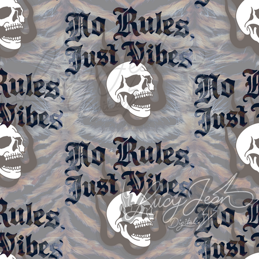 LIMITED COLLAB LJD X SLS X JCD NO VIBES, JUST RULES SEAMLESS FILE