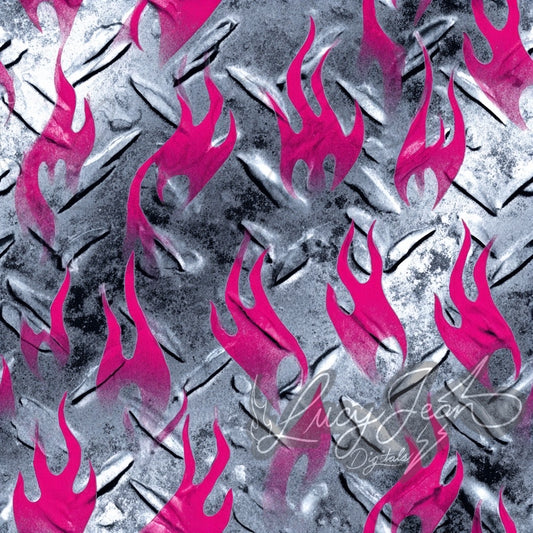LIMITED COLLAB LJD X SLS X JCD GRUNGE PINK METAL FLAMES SEAMLESS FILE