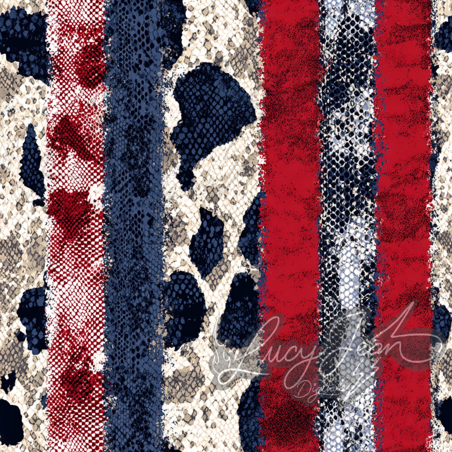 LJD x RMCC x RDD COLLAB 40J western stripes seamless file ~ LIMITED