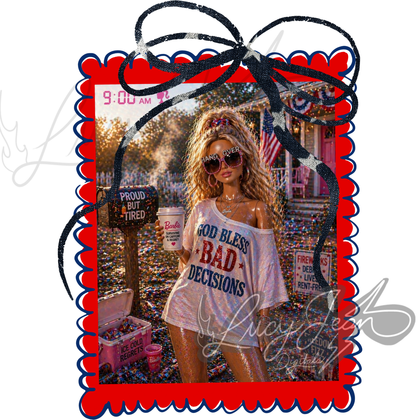 LJD x RMCC x RDD COLLAB patriotic doll PNG~ LIMITED