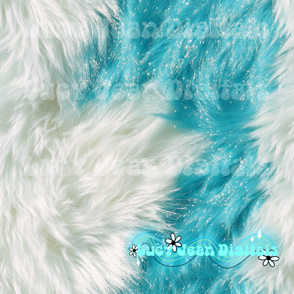 Light Turquoise Faux Fur Seamless file