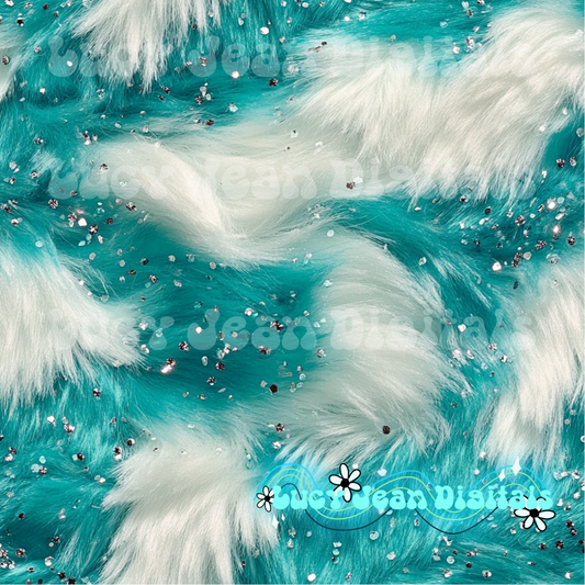 Dark Turquoise Faux Fur Seamless File