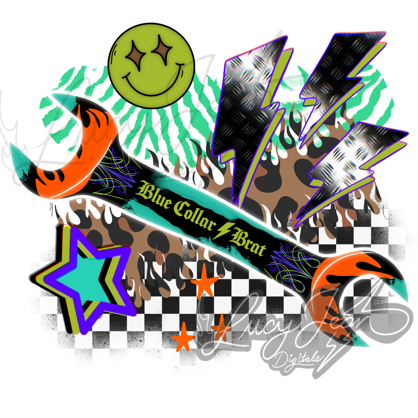 Blue Collar Brat Wrenches PNG- 2026