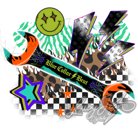 Blue Collar Brat Wrenches PNG- 2026