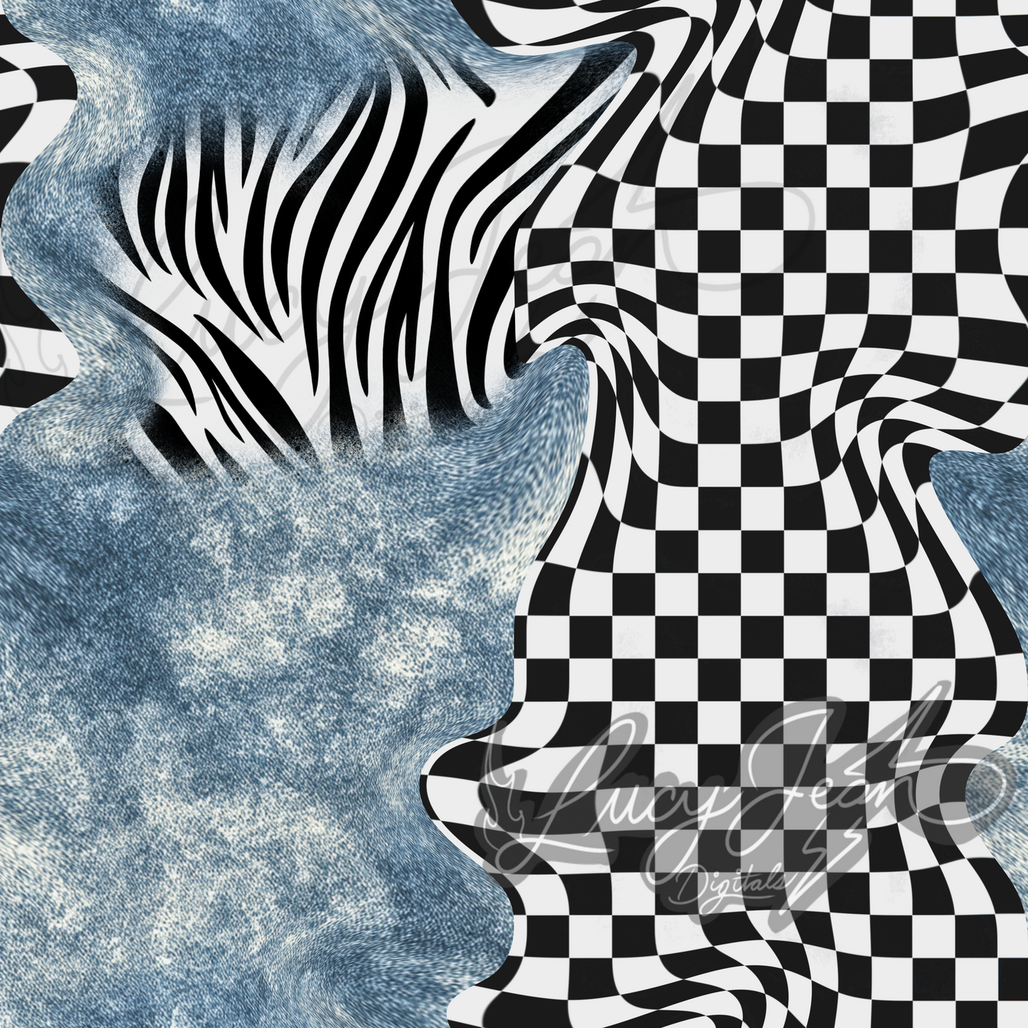 Denim/checkered Seamless File- 2026