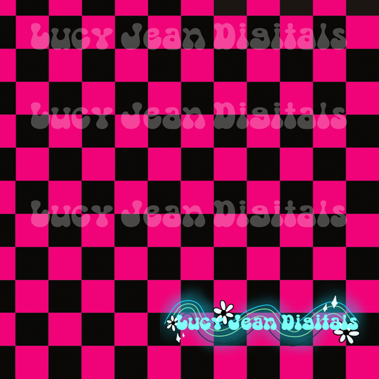 Hot pink checkered seamless file