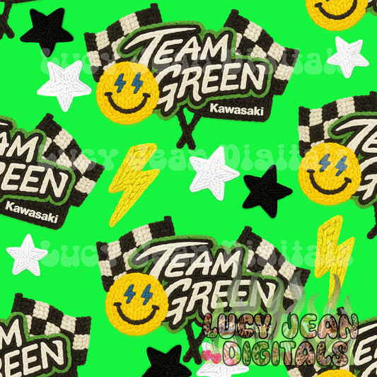 Green dirtbike crochet Seamless File