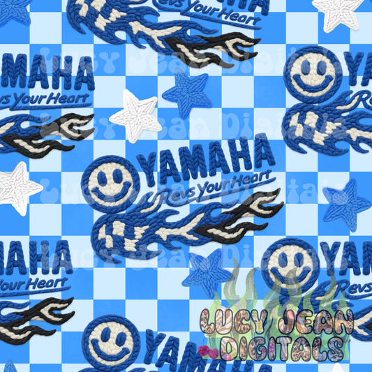 Blue dirtbike crochet Seamless File