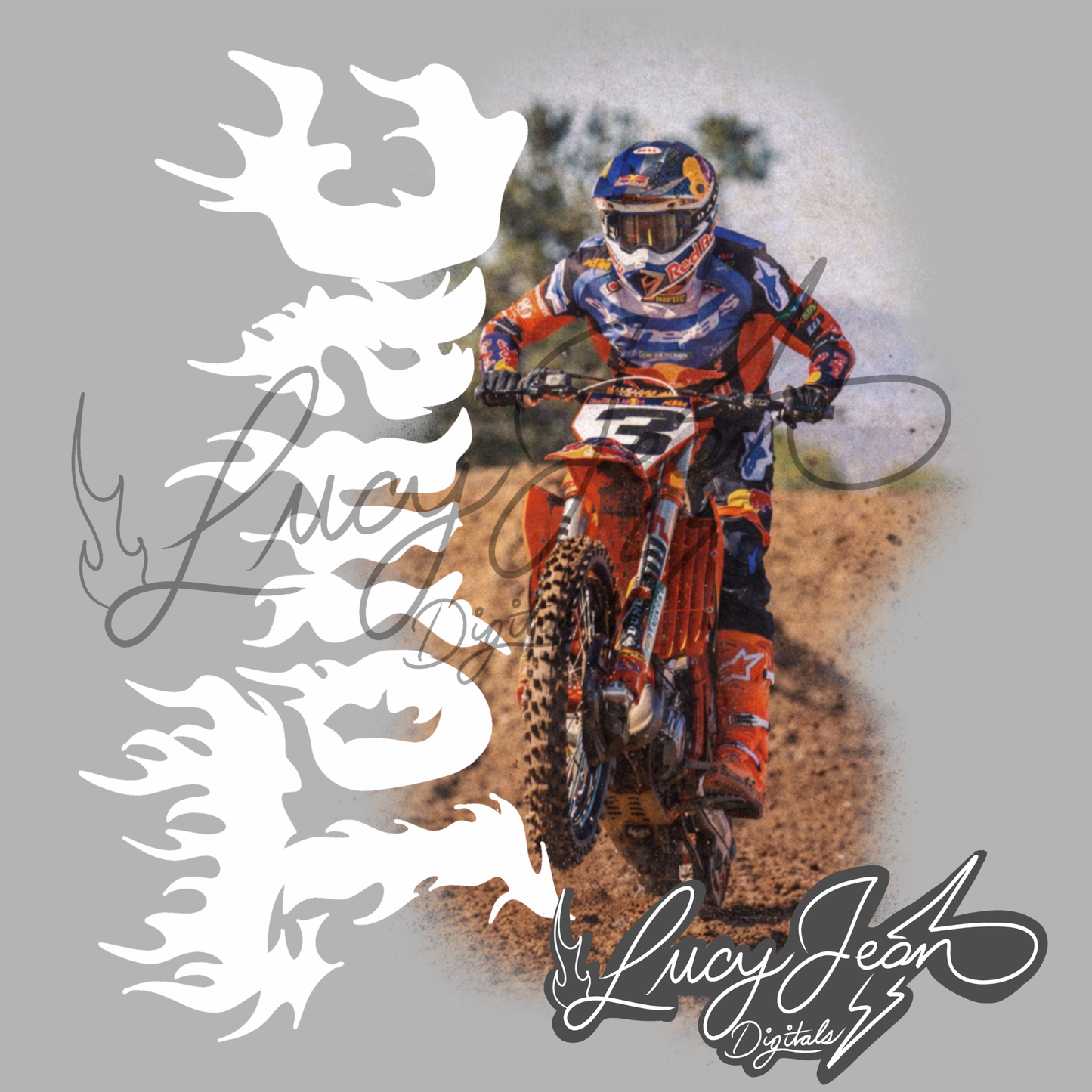 #3 dirt bike rider png (two colorways included)- 2026