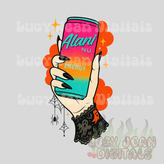 Witchy energy drink PNG