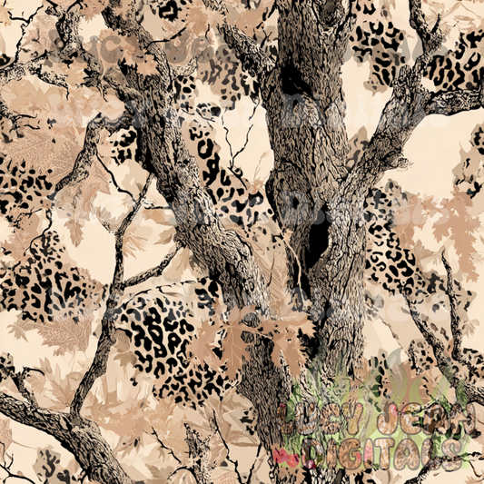 Beige leopard camo Seamless File