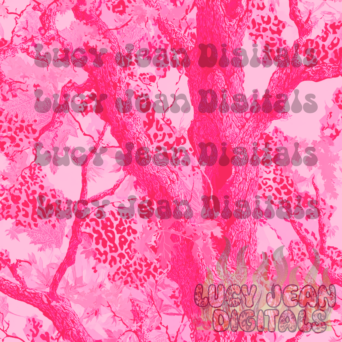 hot pink leopard camo Seamless File