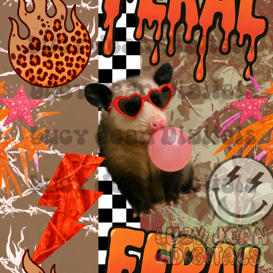 Feral opossum camo Seamless File