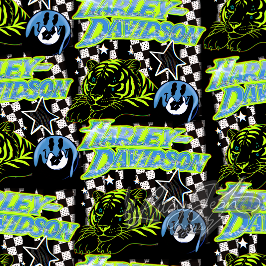 HD motorcycle tiger seamless file- 2026
