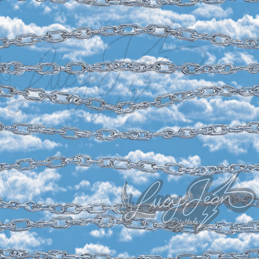Clouds and thin chains seamless file- 2026