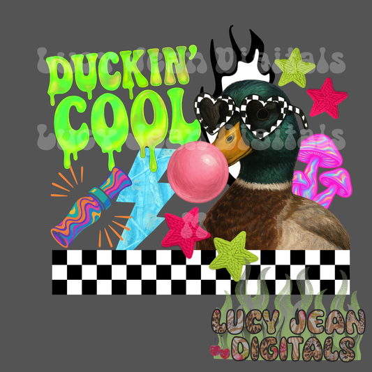 Duckin cool mallard camo PNG