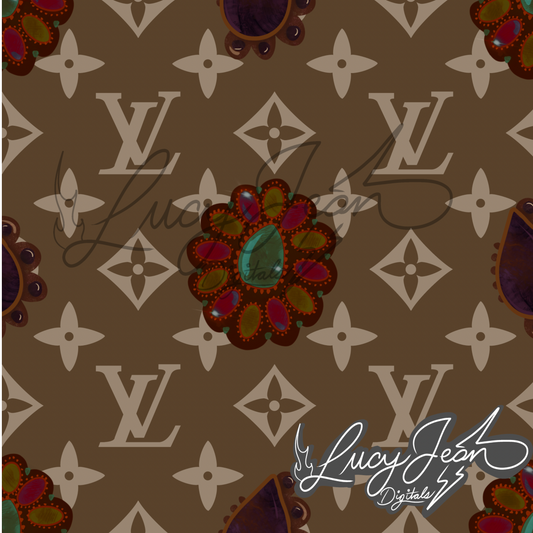 Boujee Neutral conchos seamless file- 2026