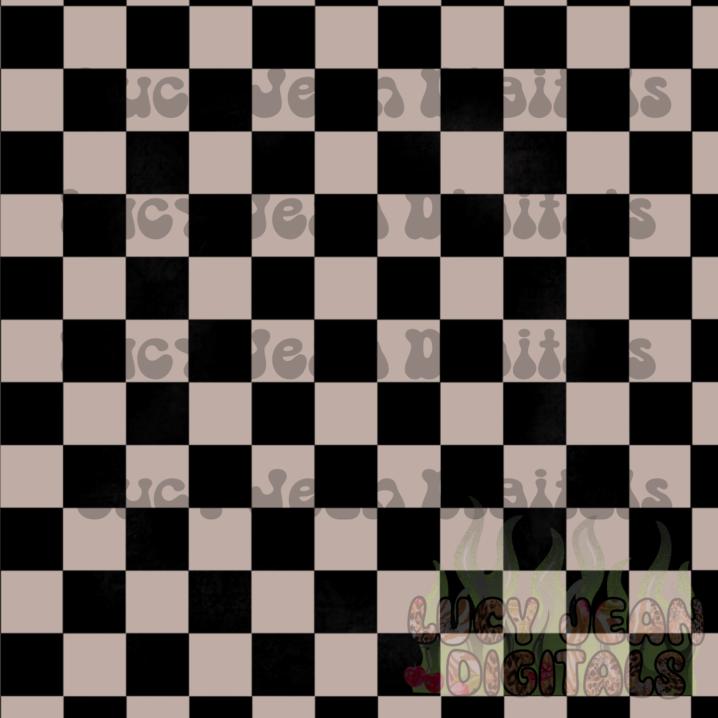 Black/light taupe checkered Seamless File