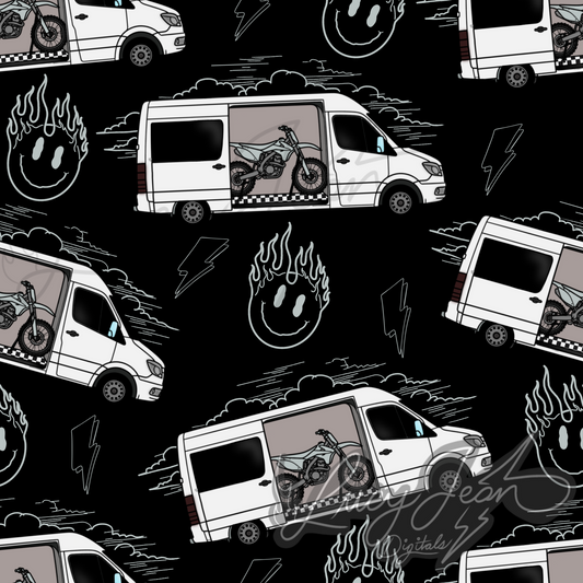 moto dirt bike van seamless file- 2026