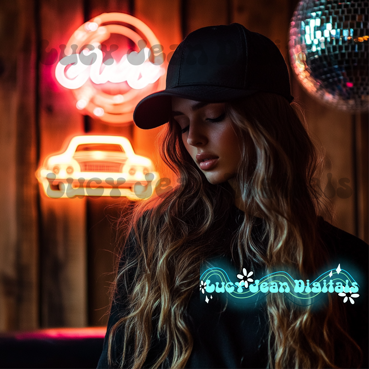 Black Hat Modeled Mock up (3 mockups)