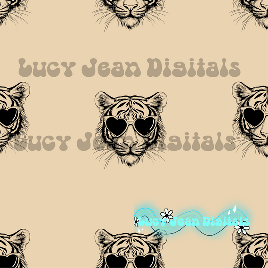 Neutral Tiger Seamless File