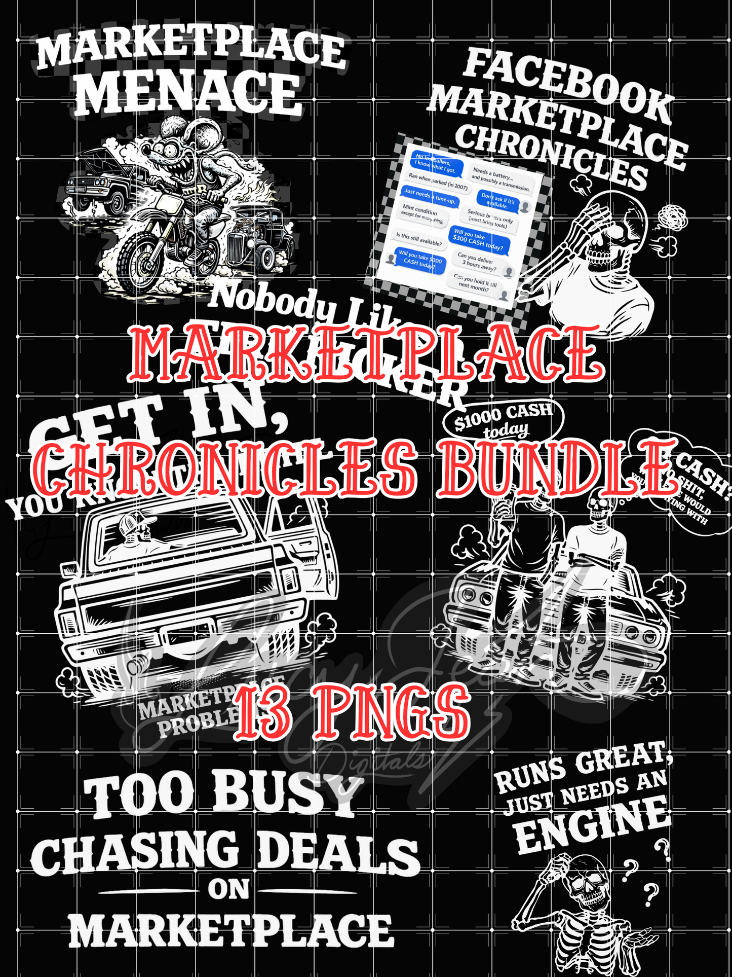 Marketplace Chronicles PNG bundle- 2026 *NO CODES ON THESE