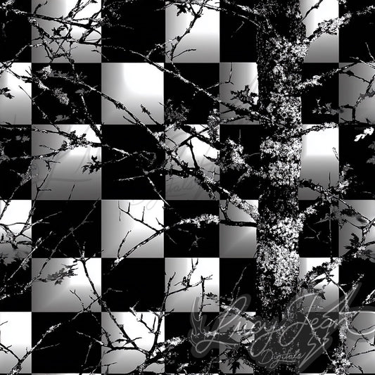 Checkered camo black and white seamless file- 2026