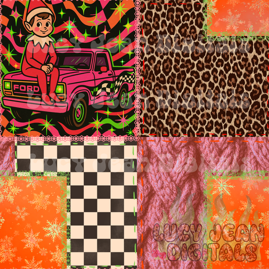 Elf truck patch Seamless File